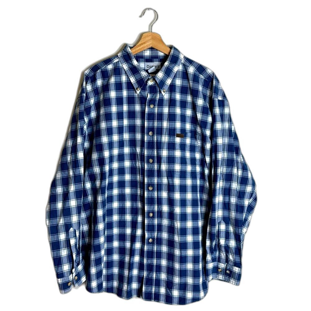 Carhartt men’s long sleeve, button-down plaid shirt, size 2XL